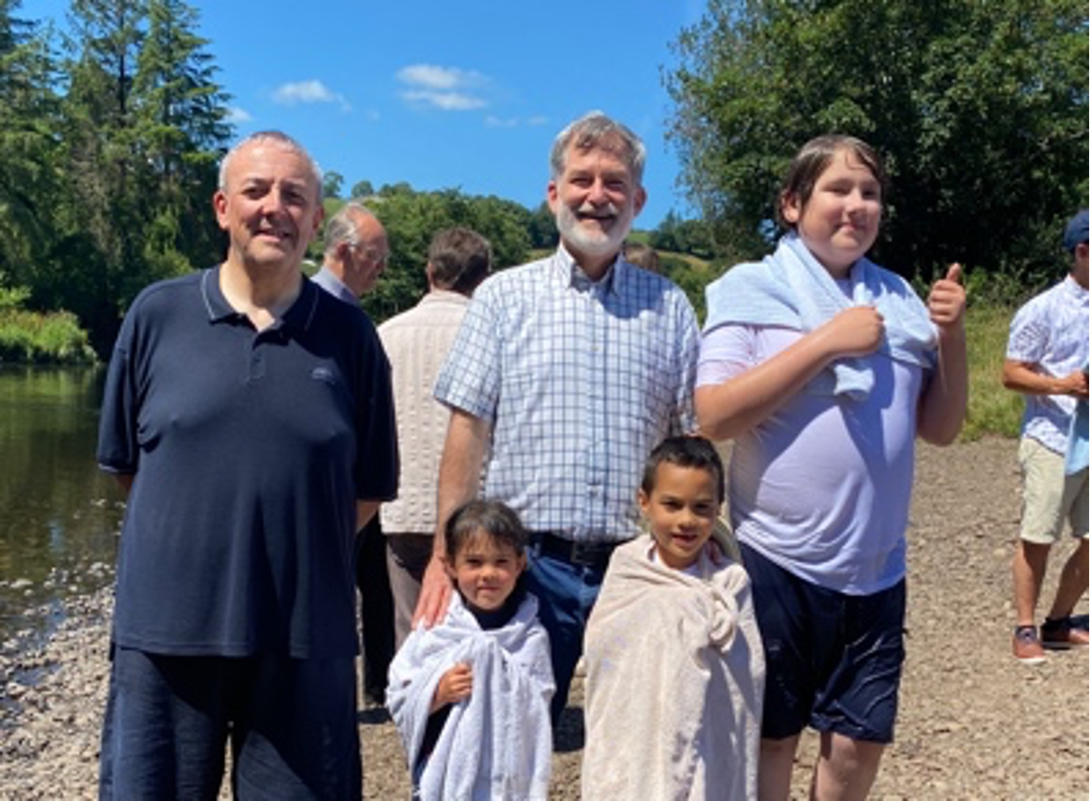 Four believers baptised on July 10th, 2022